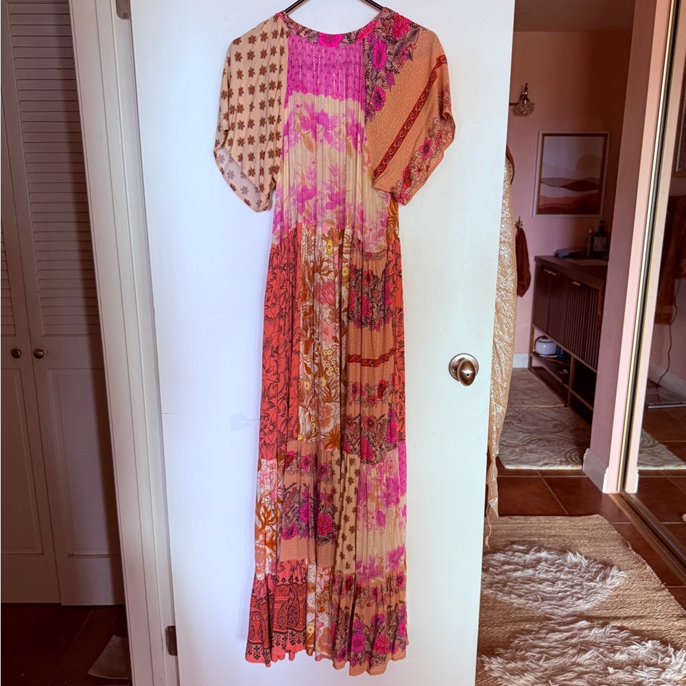 Spell Patchwork Maxi Dress In Blush - image 6